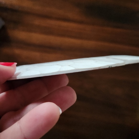 Sand Dollar Wall Plaque Wood Handcrafted 8.5" High Beach House T.I. Design - Picture 9 of 9